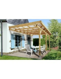 Pergola WEKA 671 Adossée De 15.7 M² Traitée Autoclave
