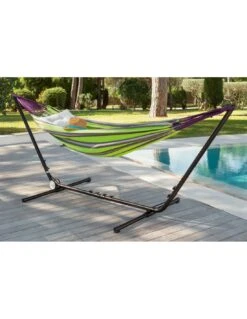 Pied Pour Hamac Réglable - L.311/395 X P.99 X H.112/145 Cm -Lafuma Soldes pied pour hamac reglable l311395 x p99 x h112145 cm 2