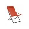 Relax De Jardin Pliant Easy - Toile Au Choix - Graphite / Paprika -Lafuma Soldes relax de jardin pliant easy toile au choix 10