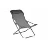 Relax De Jardin Pliant Easy - Graphite / Gris -Lafuma Soldes relax de jardin pliant easy toile au choix
