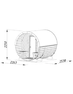 Sauna Anita 1.3 + 0.7 M² -Lafuma Soldes sauna anita 13 07 m 1 4