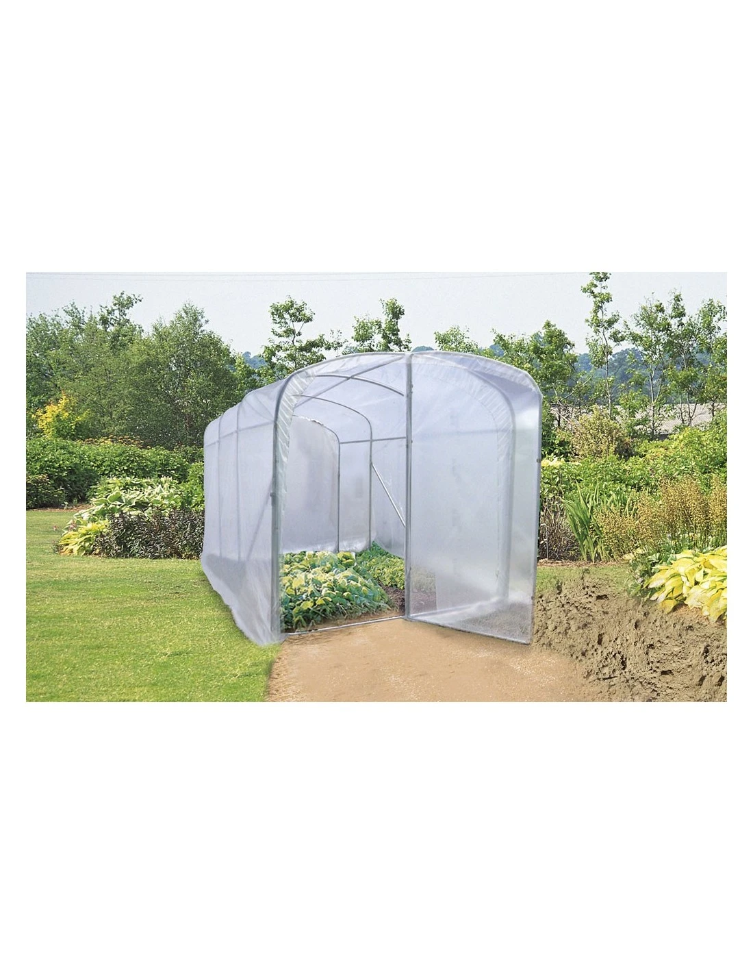 Serre Tunnel Luna XL NORTENE 9 M² Et Film PE 200 Microns 3 Serre Tunnel Luna XL NORTENE 9 M² Et Film PE 200 Microns