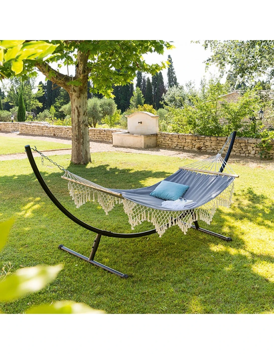 Toile De Hamac Rialto - L.200 X P.100 Cm - Perle 4 Toile De Hamac Rialto - L.200 X P.100 Cm - Perle – Image 2