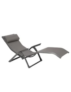 Transat Basculant Decima - Aluminium Et Texaline - Noisette / Praline -Lafuma Soldes transat basculant decima aluminium et texaline noisette praline 2