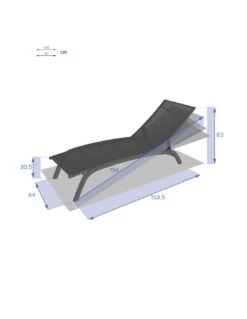 Transat Bonao 4 Positions - Aluminium Et Texaline - Graphite / Bordeaux 15 Transat Bonao 4 Positions - Aluminium Et Texaline - Graphite / Bordeaux -Lafuma Soldes transat bonao 4 positions aluminium et texaline graphite bordeaux 6