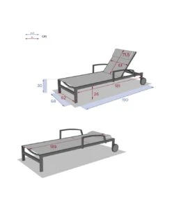 Transat De Jardin Ocala 4 Positions Aluminium Et Texaline - Graphite / Anthracite -Lafuma Soldes transat de jardin ocala 4 positions aluminium et texaline 18