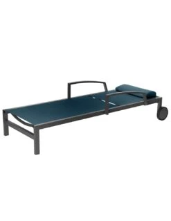 Transat De Jardin Ocala 4 Positions Aluminium Et Texaline - Graphite / Anthracite -Lafuma Soldes transat de jardin ocala 4 positions aluminium et texaline 2