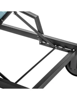 Transat De Jardin Ocala 4 Positions Aluminium Et Texaline - Graphite / Bleu Canard -Lafuma Soldes transat de jardin ocala 4 positions aluminium et texaline 5